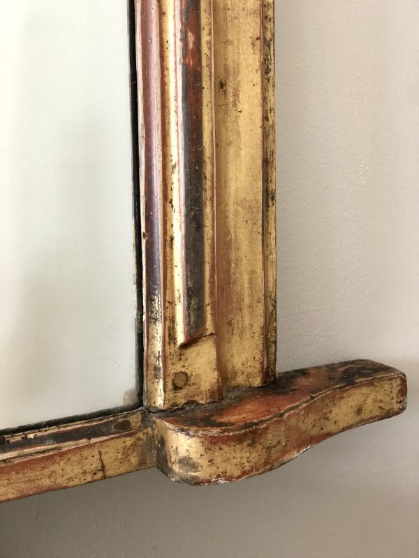 antique gilt overmantel mirror